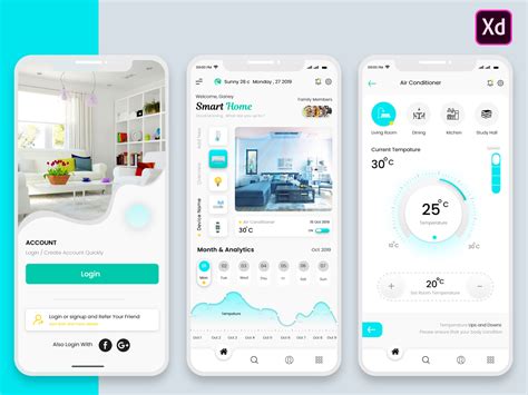Smart Home Controller Mobile App Search By Muzli