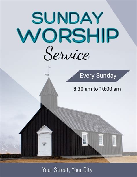 Copy Of Sunday Worship Service Postermywall
