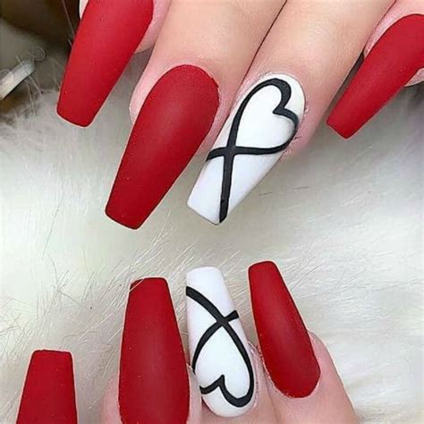 20 Valentines Day Nails Ideas Featuring All Nail Shapes Nail Designs