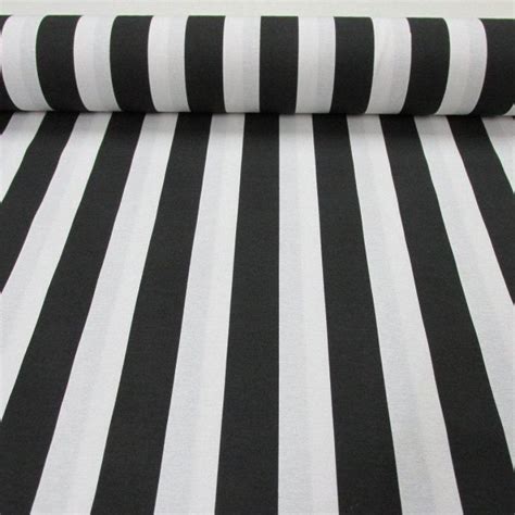 Black And White Striped Fabric Sofia Stripes Curtain