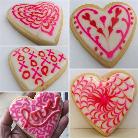 Valentines Heart Sugar Cookied Cookie Recipes Decorating Sweet