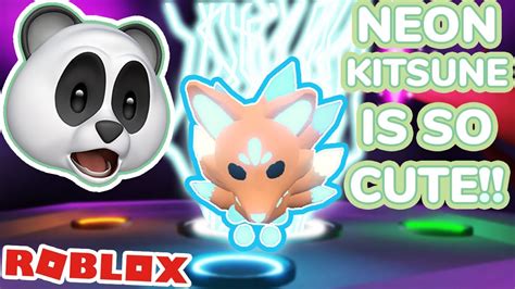 Making And Trading A Neon Kitsune Adopt Me Roblox Youtube
