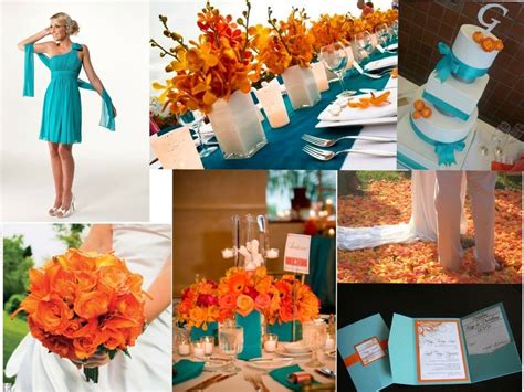 Turquoise And Orange Purple Turquoise Wedding Turquoise Wedding