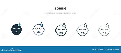 Boring Icon In Different Style Vector Illustration Two Colored And