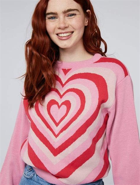 Heart Knit Jumper Shop Womens Knitwear Skinnydip London Knit Jumper Heart Sweater