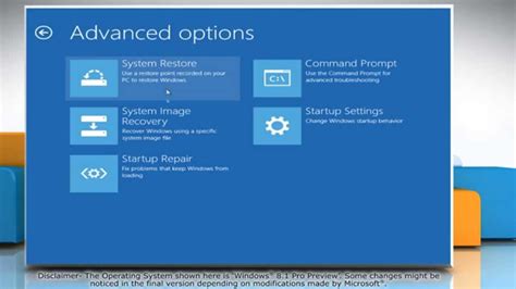 How To Access The Advanced Recovery Tools In Windows® 81 Youtube