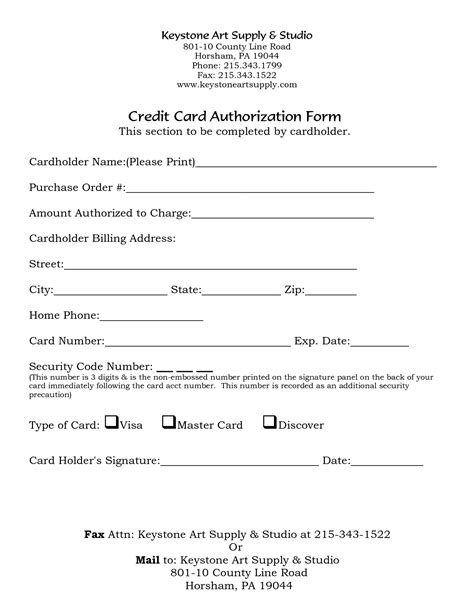 It may even include a standard permissions letter template. Sample Credit Card Authorization Form | charlotte clergy coalition