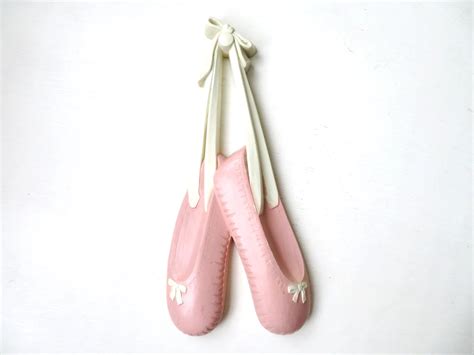 pink ballet slippers ballerina dancing shoes girls room etsy