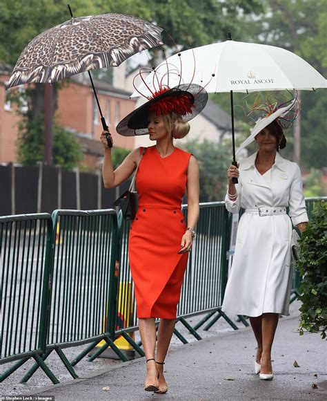 Royal Ascot Ladies Day Is A Washout As Revellers Battle The Elements