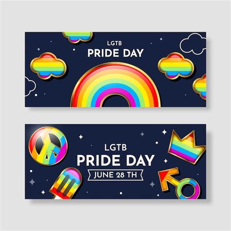 premium vector lgbt pride month banners collection set of vector hot sex picture