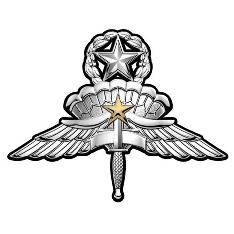 High Altitude Low Opening Halo Master Parachutist Wings Badge With
