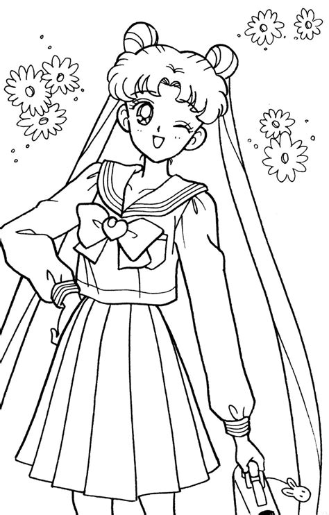 Sailor Moon Coloring Book Xeelha Libro De Colores Dibujos De