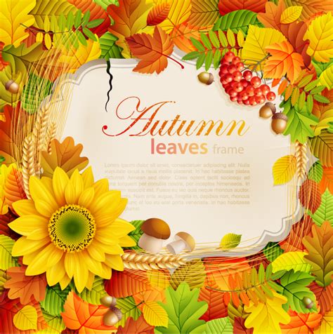 Happy Delicious Stuff Clip Art Autumn Background