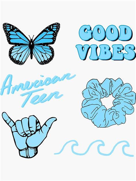 The Words Good Vibes Are Written In Blue And Black On A White