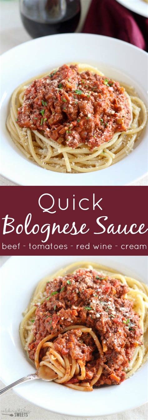 Quick Bolognese Sauce A Quick And Hearty Bolognese Sauce Filled With