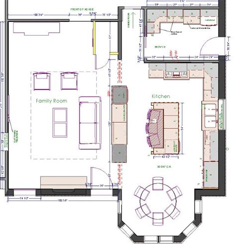 Kitchen / Dining area with TONS of counter space and a ...