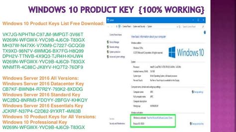 Windows 10 Pro Key Microsoft Windows 10 Pro Activation Key Lifetime