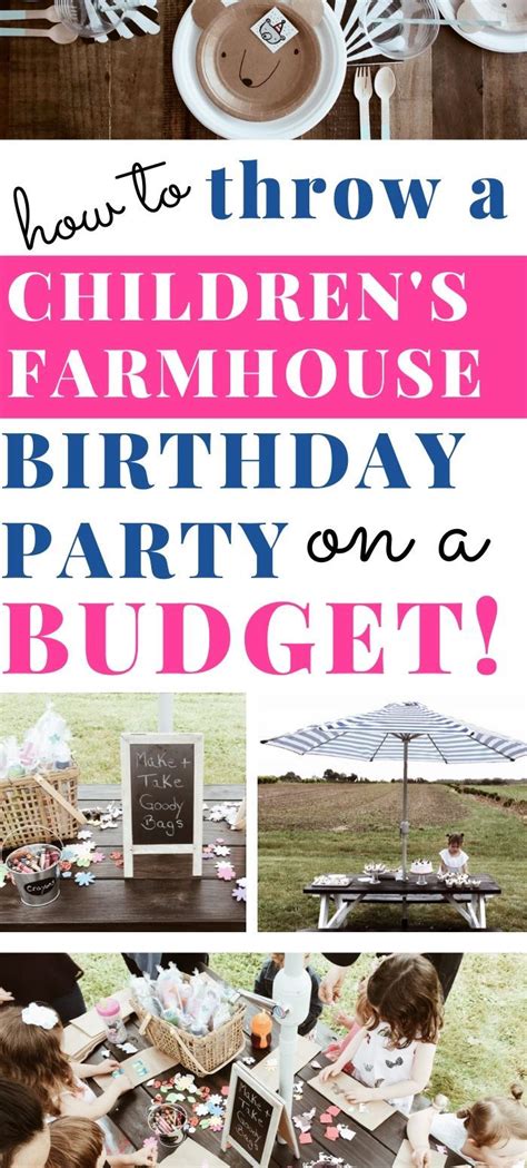 How To Throw A Childrens Farmhouse Birthday Party On A Budget