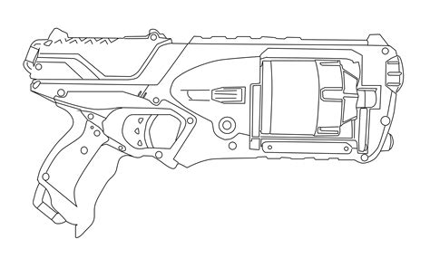Printable Coloring Pages Nerf Guns Makan4ever