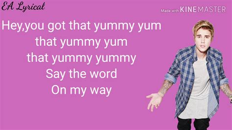 Justin Bieber Yummy Lyrics Youtube