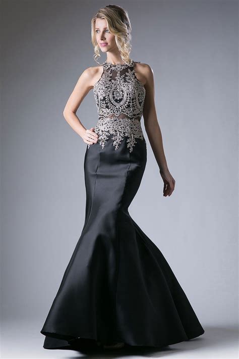 Trumpet Shape Floor Length Prom And Evening Gown With Embroidery And