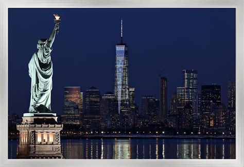 Statue Of Liberty New York City Skyline