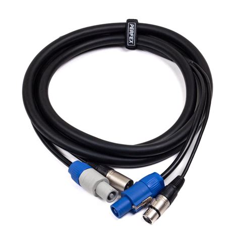 Perfex Powercon And Xlr Multicable Dmx 3m Combi Cables