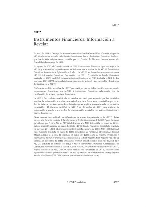 Niif Instrumentos Financieros Informacion A Revelar Niif Hot Sex Picture