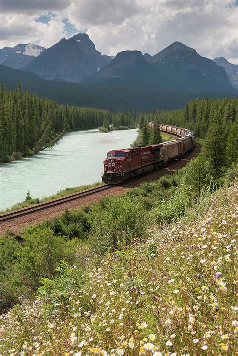 Bow River Valley Canadian Pacific Photograph By John Elk Iii Fine