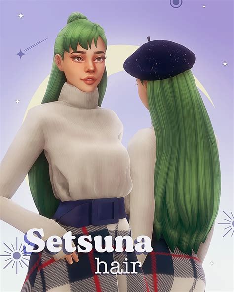 Setsuna Hair Miiko Sims 4 Maxis Match Sims 4 Teen