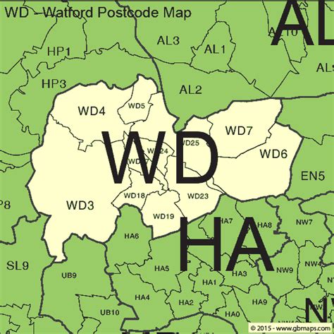 Ha Postcode Map