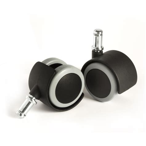 These office chair caster wheels are made of rubber, therefore, no need to worry about chairmats anymore. Slipstick 2" Floor Protecting Rubber Office Chair Caster ...