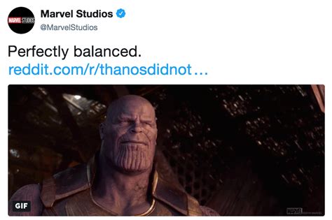 Perfectly Balanced Thanos Did Nothing Wrong Know Your Meme