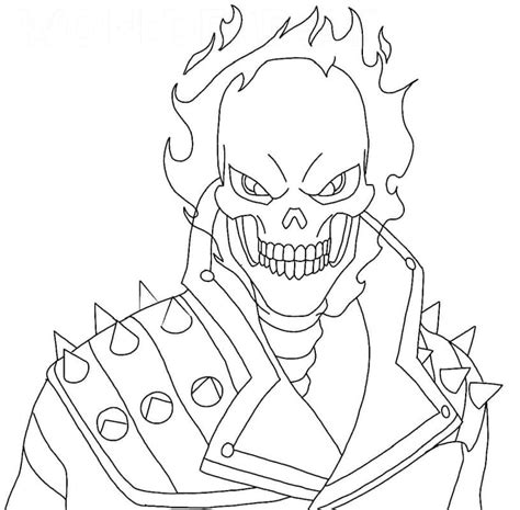 Ghost Rider 1 Coloring Pages