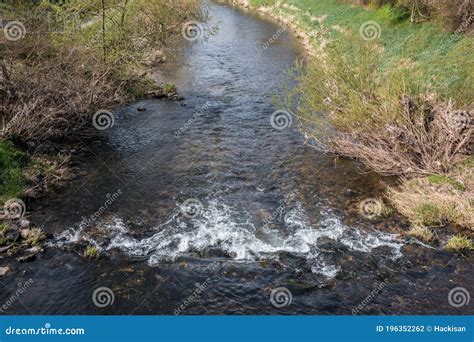 Little River Through The Green German Countryside Stock Photo Image