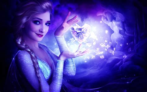 Wallpaper Artwork Movies Blue Frozen Movie Princess Elsa Light