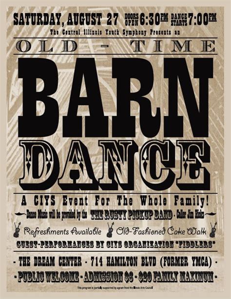 Barn Dance Flyer For Ciys Country Themed Parties Western Theme Party