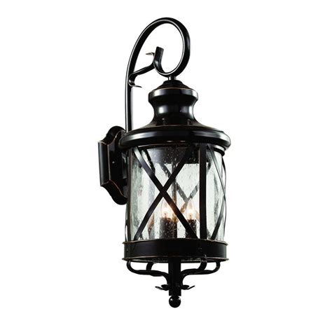 Bel Air Lighting Carriage House 3 Light Oiled Bronze Outdoor Coach