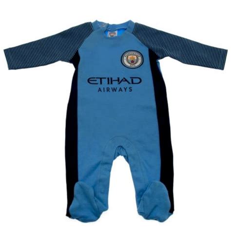 Official Manchester City Baby Kit Sleepsuitbabygrow 201617 Season
