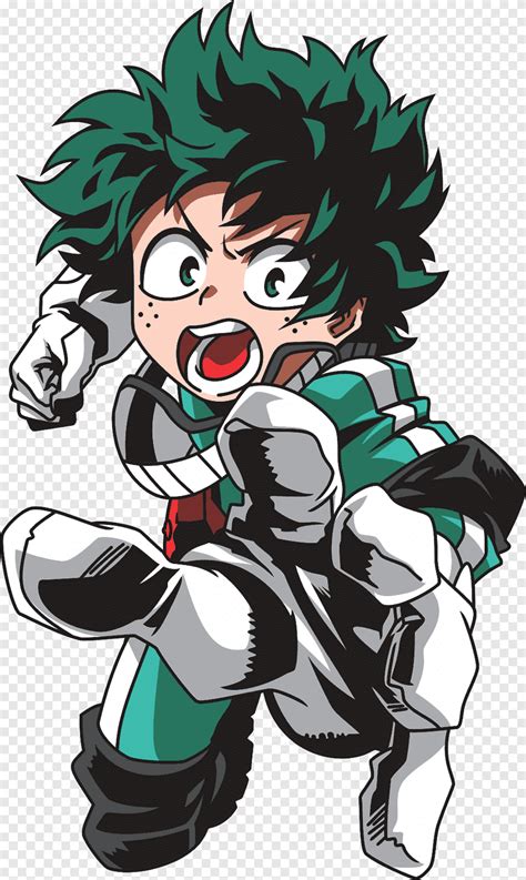 Chico De Pelo Verde Anime Personaje Ilustración Camiseta Mi Héroe