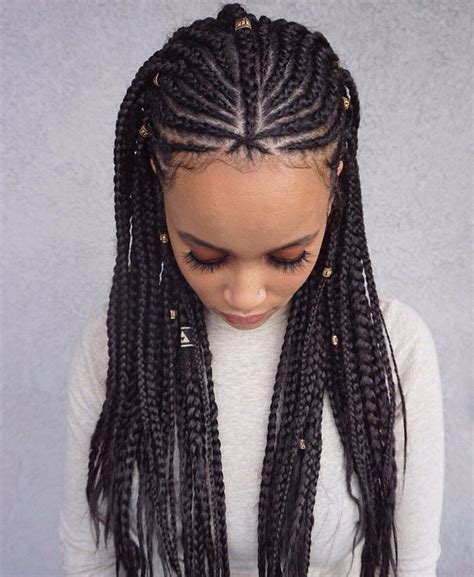 … tie the sections into regular knots with the hair at the back. 35 Lemonade Braids Styles for Elegant Protective Styling