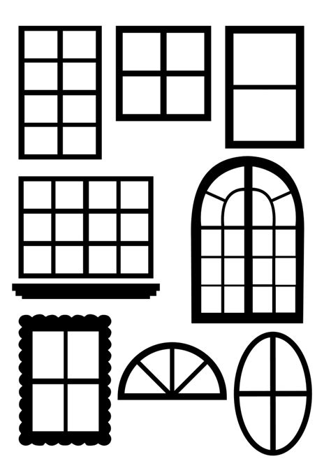 Window Panes Svgsvg Cardboard House Gingerbread House Patterns