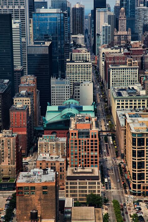 Aerial Photo Of Downtown Chicago Over State Street Joeybls