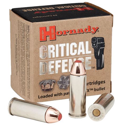 Hornady Critical Defense 38spc 110 Grain 1010 Fps Ammunition 25 Rounds