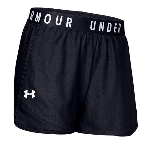 Under Armour Womens Play Up Shorts 30 Black Direct Badminton