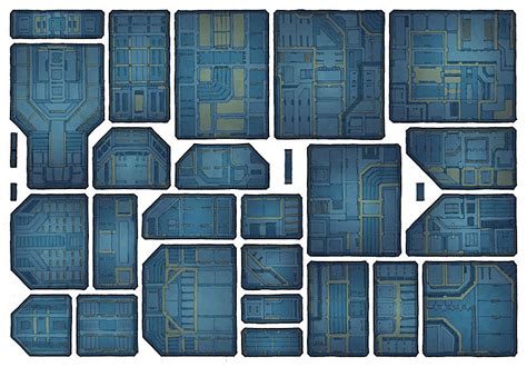 The Sci Fi Industrial Interiors Map Tiles By 2 Minute Tabletop
