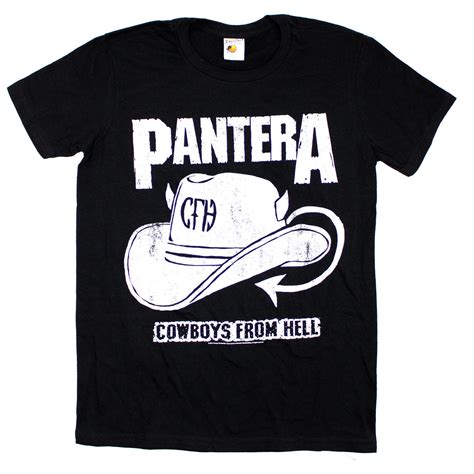 Pantera Cowboys From Hell Hat T Shirt 439166 Rockabilia Merch Store
