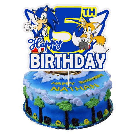 Descobrir 59 Imagem Happy Birthday Sonic Cake Vn