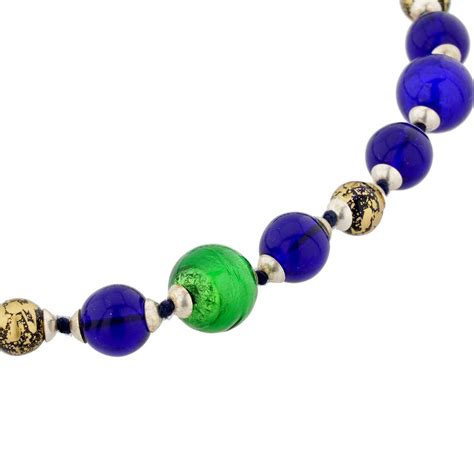 Murano Necklaces Antique Venetian Beads Murano Glass Necklace Aqua