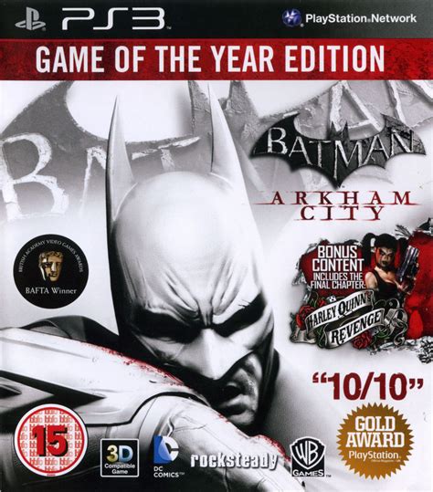Batman Arkham City Game Of The Year Edition Box Cover Art
